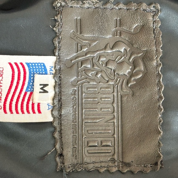 Branded Leather Fringed Custom Leather Jacket - Picture 3 of 5